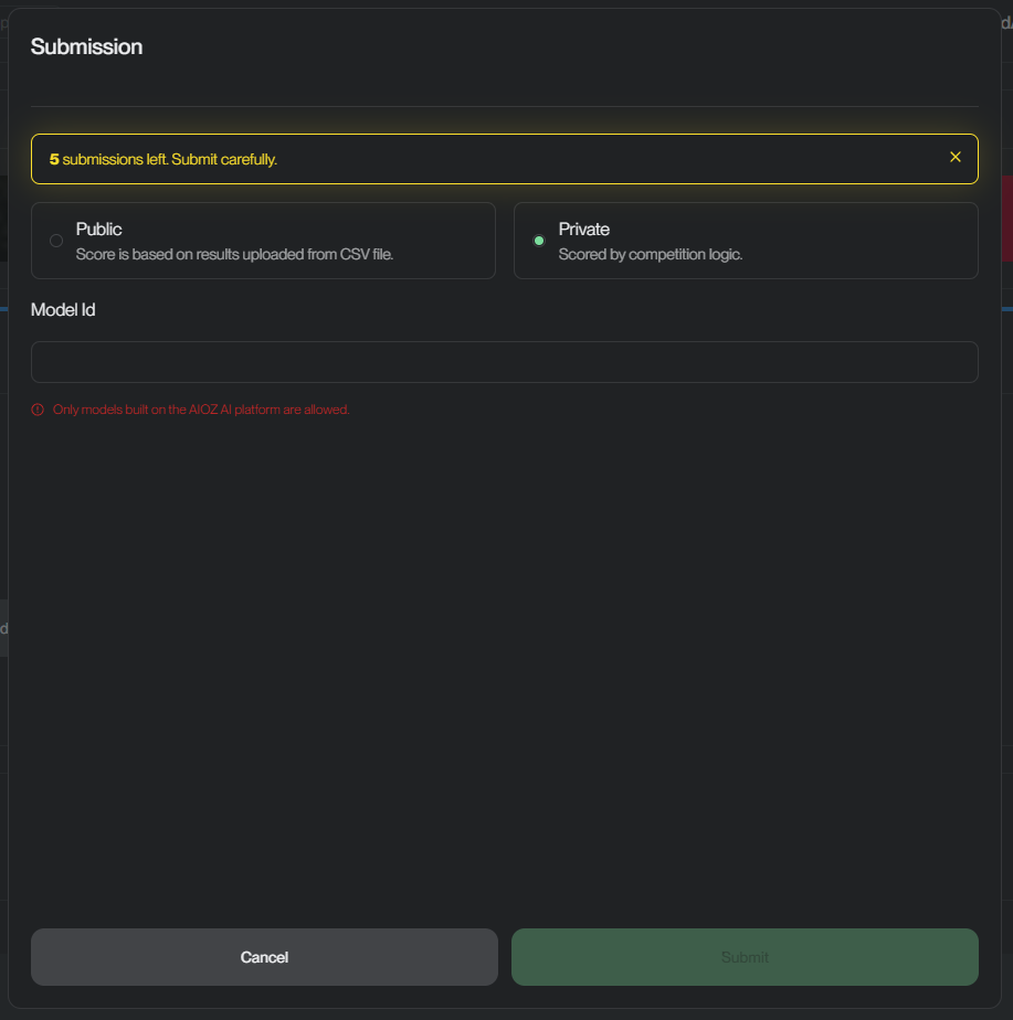 Preparing and Submitting Your Entry – AIOZ AI Docs